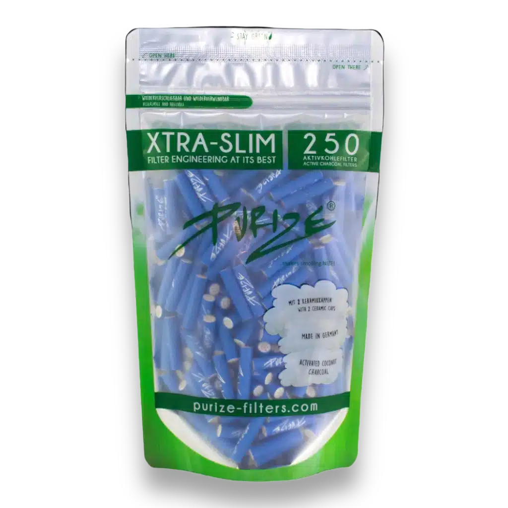 Purize Aktivkohlefilter XTRA Slim Size 250 Stk. Blau