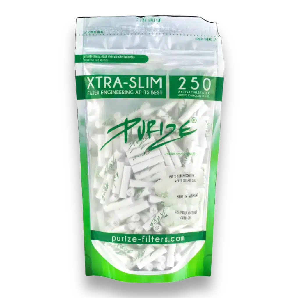 Purize Aktivkohlefilter XTRA Slim Size 250 Stk. Weiss