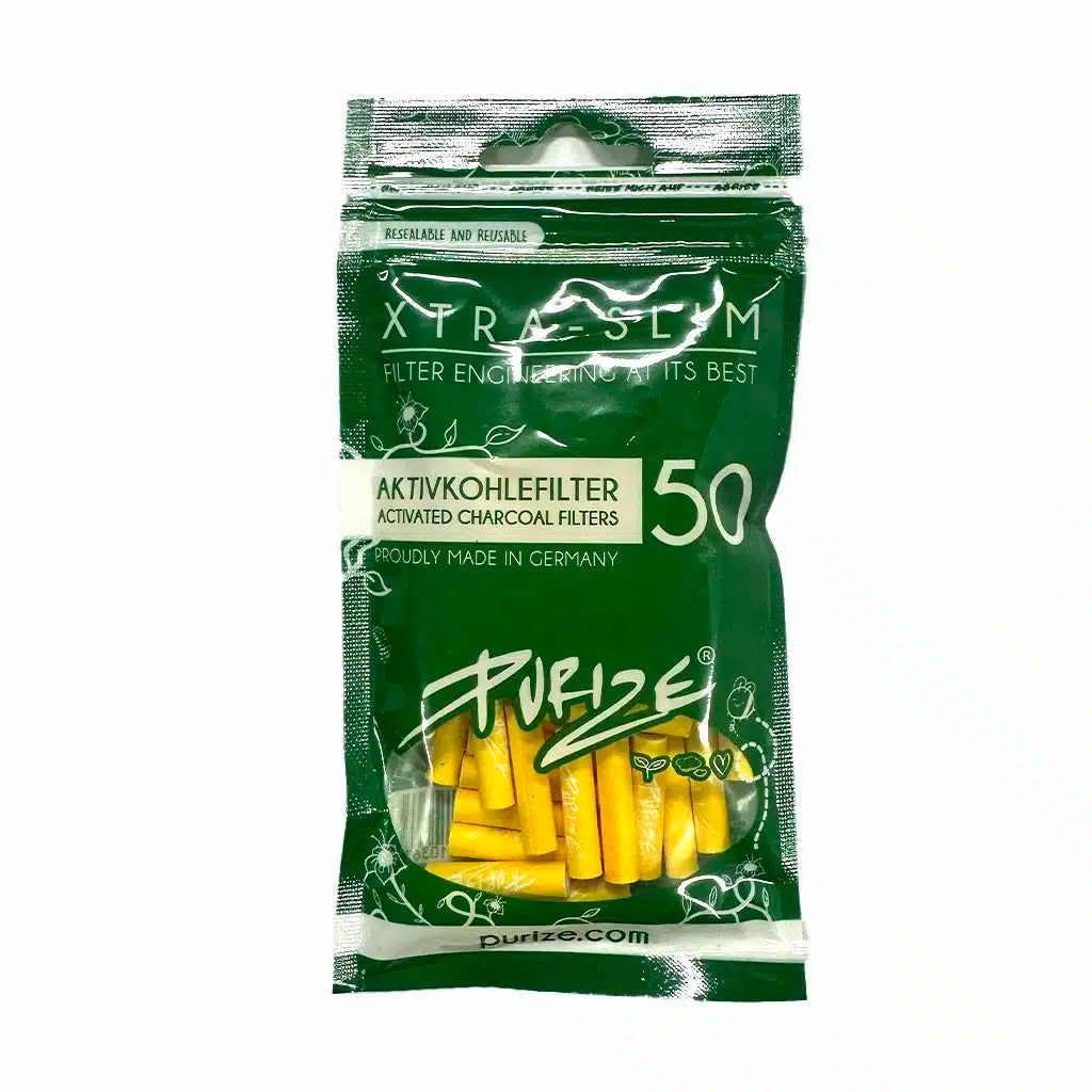 Purize Aktivkohlefilter XTRA Slim Size 50 Stk. Gelb