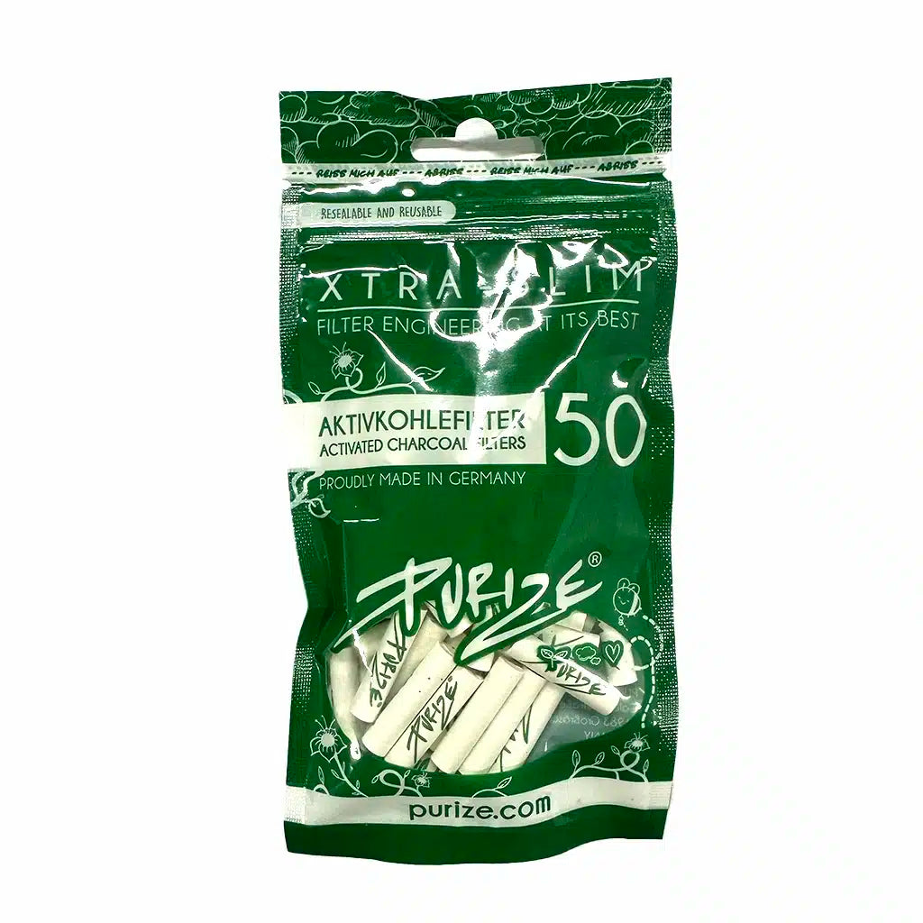 Purize Aktivkohlefilter XTRA Slim Size 50 Stk. Weiss