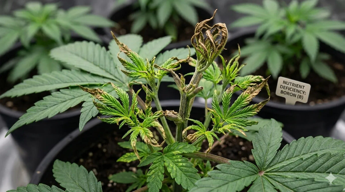Bormangel bei Cannabispflanzen