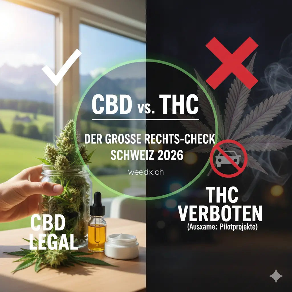 CBD vs. THC: Der große Rechts-Check 2026 – Was in der Schweiz gilt
