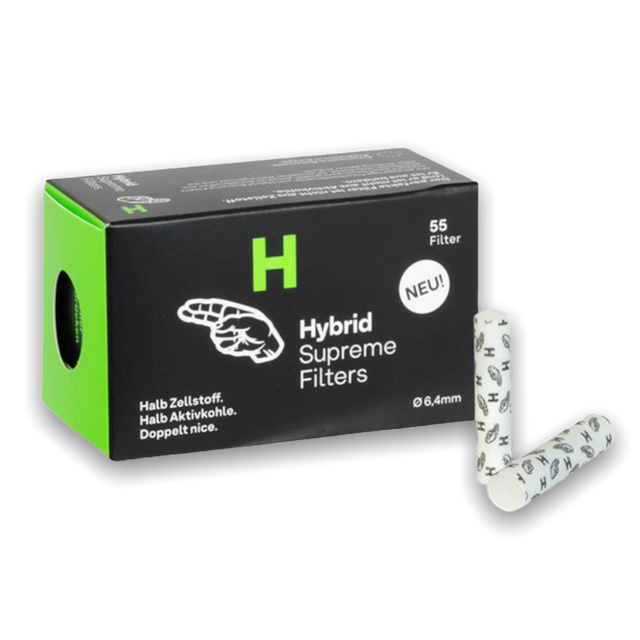 CBDX.CH Hybrid Supreme Filter Aktivkohlefilter Weiss 56er