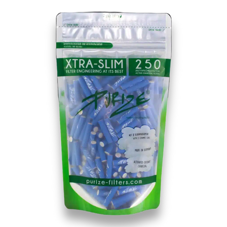 Purize Aktivkohlefilter XTRA Slim Size 250 Stk. Blau
