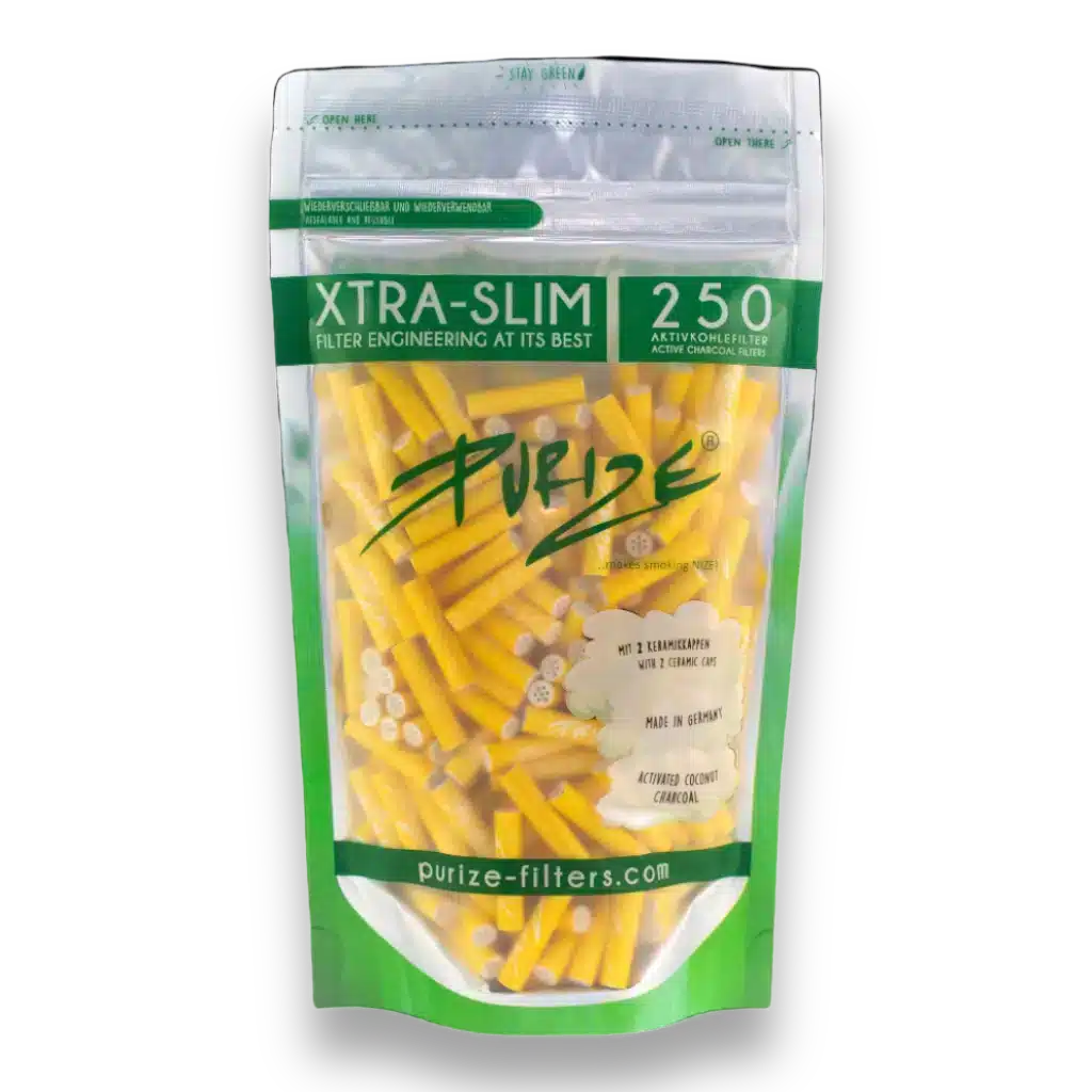 Purize Aktivkohlefilter XTRA Slim Size 250 Stk. Gelb