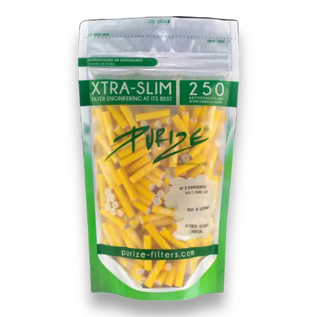 Purize Aktivkohlefilter XTRA Slim Size 250 Stk. Gelb