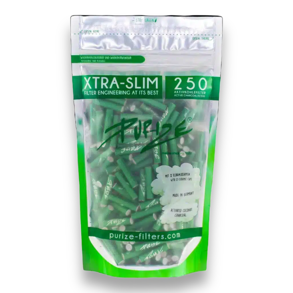 Purize Aktivkohlefilter XTRA Slim Size 250 Stk. Grün