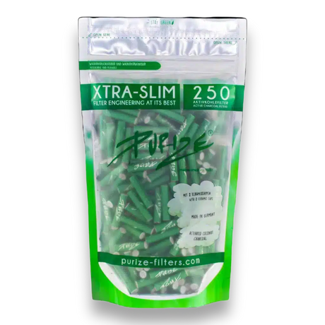 Purize Aktivkohlefilter XTRA Slim Size 250 Stk. Grün