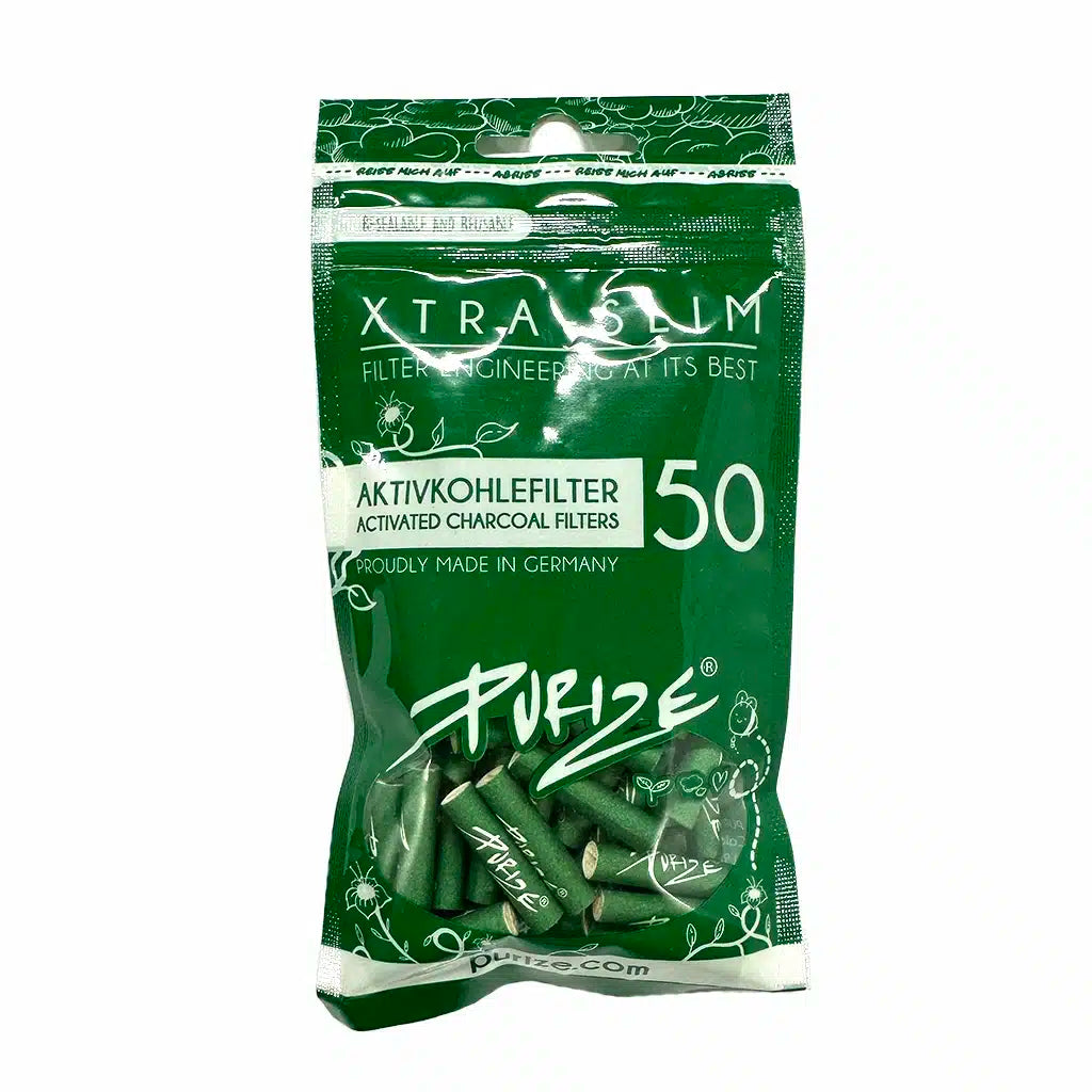 Purize Aktivkohlefilter XTRA Slim Size 50 Stk. Grün
